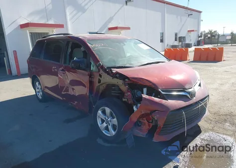 2020 Toyota Sienna Le из США, поврежденный, VIN 5TDKZ3DCXLS022674
